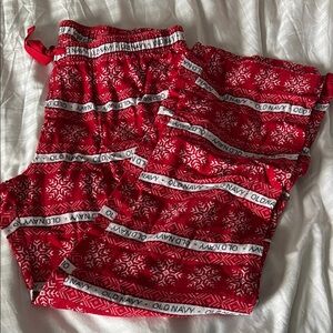 Old Navy Festive Red Pajama Pants
